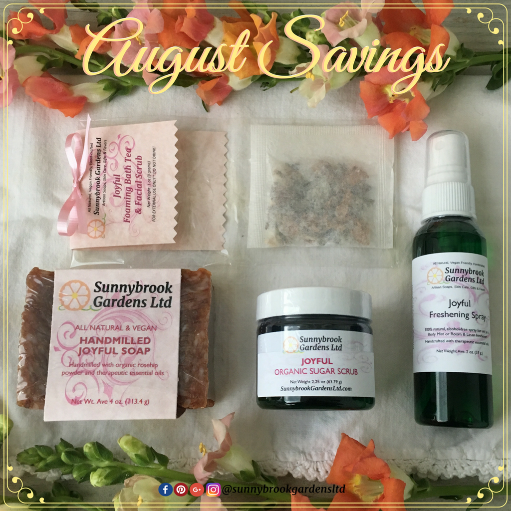 Joyful Savings in our August Promotion Box!