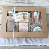 Relax and Enjoy our pink Flower Garden Collection Deluxe Sampler Gift Box!
