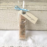 All Natural Light Blue Spa Mineral Bathing Salt Thank You Shower and Party Favors