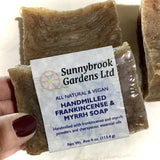 Relax and enjoy our long-lasting Hand-milled Frankincense and Myrrh Soap