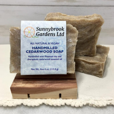 Enjoy our all natural, vegan friendly Hand-milled Cedarwood Soap