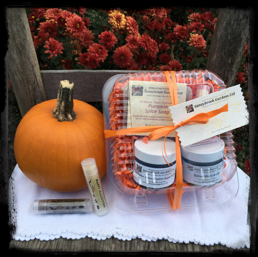 October Specials on Pumpkin Spice Gift Set and New Halloween Lip Balms!