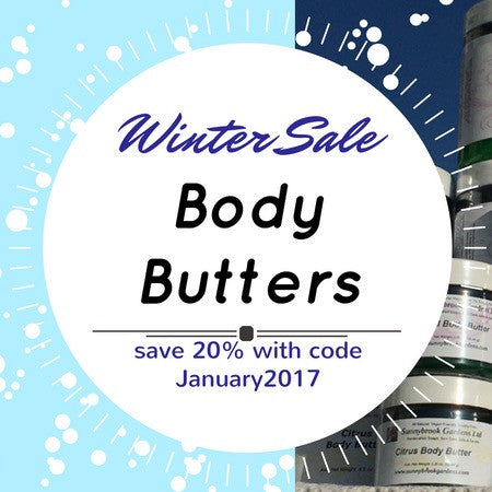 January Winter Sale on all Body Butters!