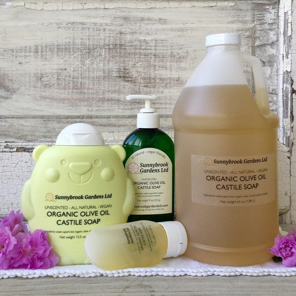 New Liquid Soap! Happily introducing our Organic Olive Oil Castile Soap!