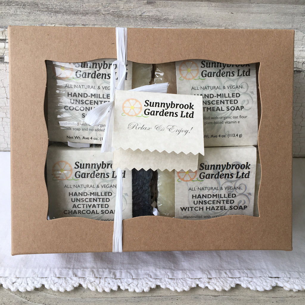 Gift Box of Four Hand-milled Soaps