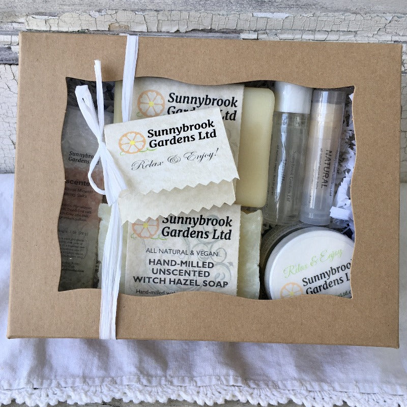 Relax and Enjoy our Fresh Air Unscented Collection Spa Day Gift Set
