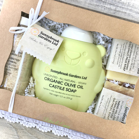 Welcome Baby Unscented Soap Gift Set