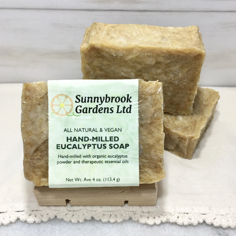 Enjoy our all natural, vegan friendly Hand-milled Eucalyptus Soap