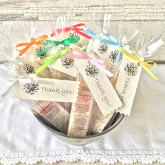 All Natural Mineral Bathing Salt Thank You Shower and Party Favors