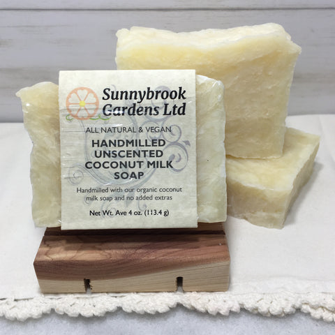 Hand-milled Unscented Coconut Milk Soap