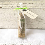 All Natural Lime Green Chamomile Lemongrass Mineral Bathing Salt Thank You Shower and Party Favors