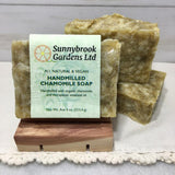 Enjoy our all natural, vegan friendly Hand-milled Chamomile Soap
