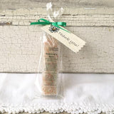 All Natural Dark Green Rosemary Mint Mineral Bathing Salt Thank You Shower and Party Favors