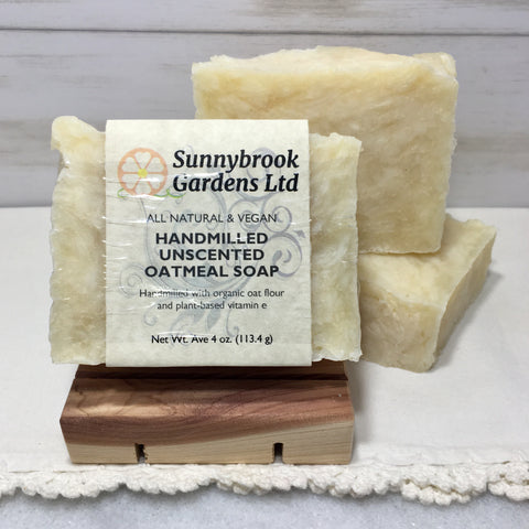 Hand-milled Unscented Oatmeal Soap