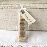 All Natural white Unscented Oatmeal Mineral Bathing Salt Thank You Shower and Party Favors