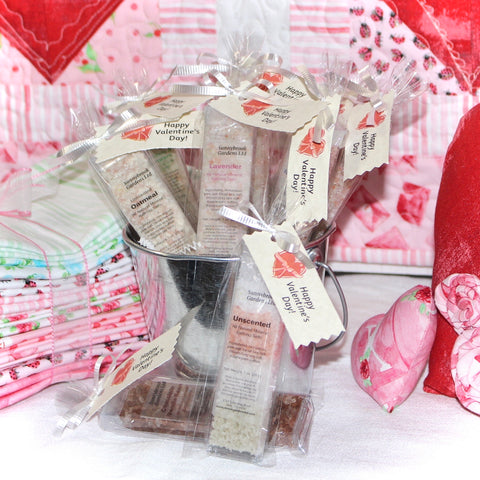 Valentine’s Day Mineral Bathing Salt Party Favors