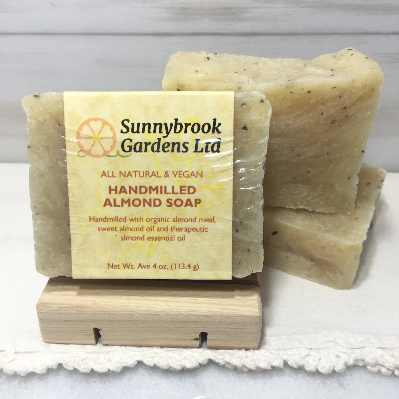 Enjoy our all natural, vegan friendly Hand-milled Almond Soap