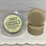 All natural, vegan friendly Shaving Soap Round by Sunnybrook Gardens Ltd