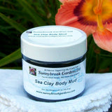 SMALL ALL NATURAL SEA CLAY FACE AND BODY MUD MASK, GENTLY SCENTED WITH ESSENTIAL OILS